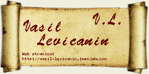 Vasil Levičanin vizit kartica